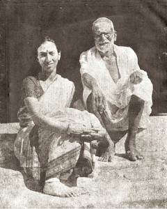 Mrinalini sarabhai with Meenakshi sundaram Pillai Guru